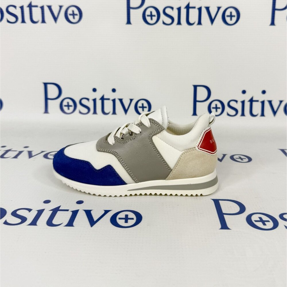 Buscemi Ventura Kid White Trio Leather Sneakers US 10.5 EU 27